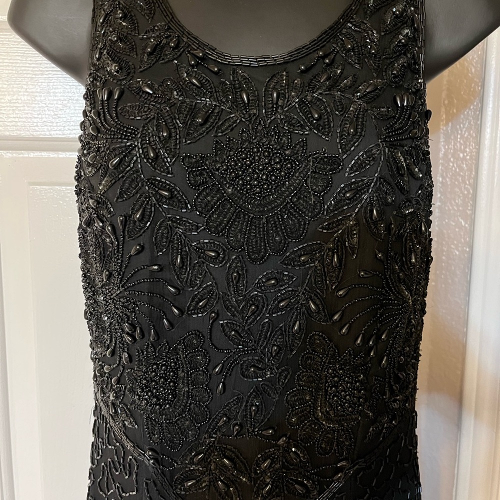 Womens formal dress Size 8 P black sequins
